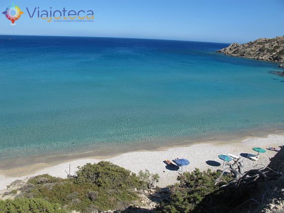 Praias em Karpathos, na Grécia Damatria