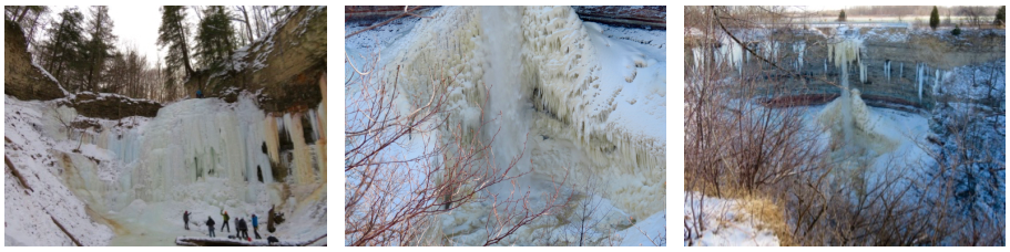 Cachoeiras congeladas de Hamilton, ON