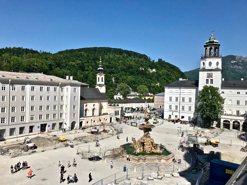 Residenzplatz em Salzburg