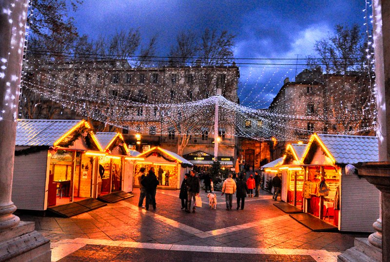 Mercados de Natal na França Avignon