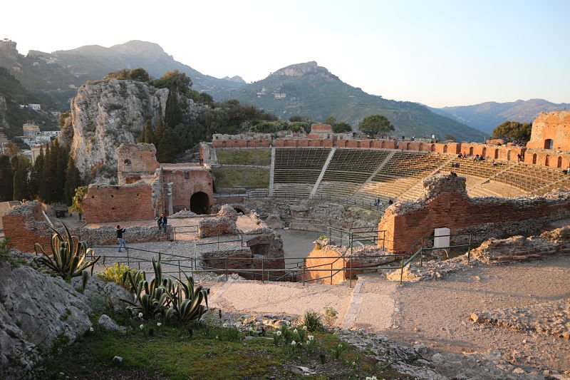 Teatro Antico de Taormina hoje em dia