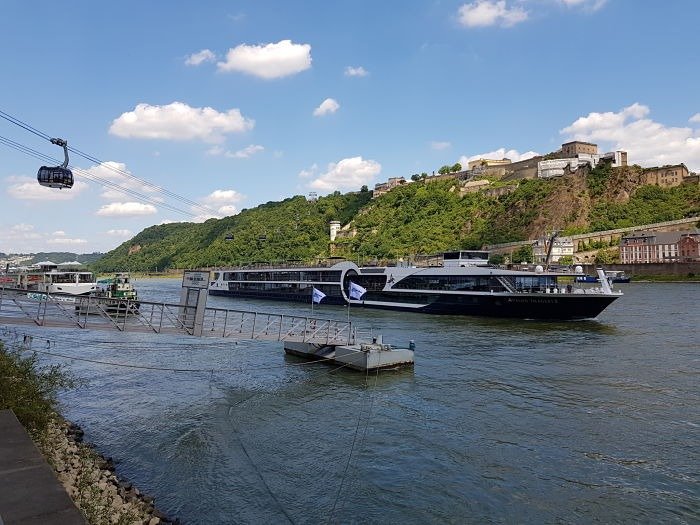 Vale do Reno Koblenz barco de cruzeiro