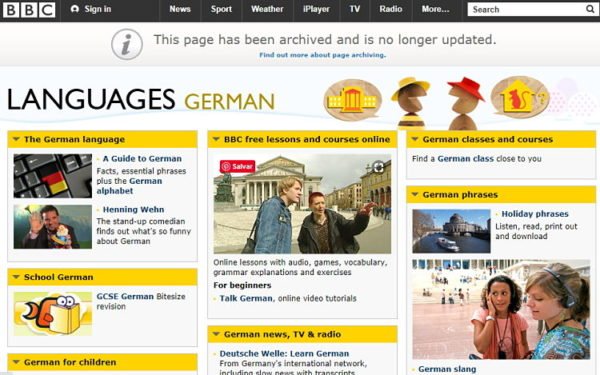 BBC Languages aprender alemão online