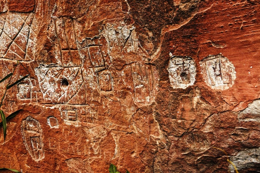 inscrições rupestres em Urubici