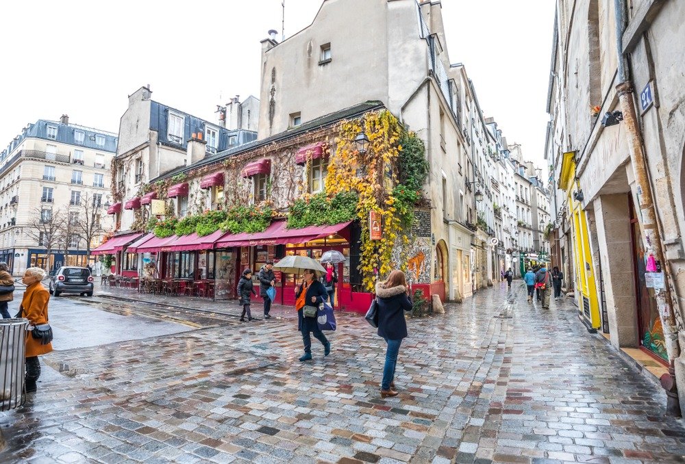 Rue des Rosiers em Paris