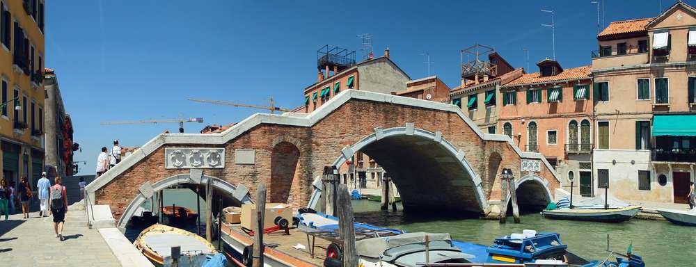 Ponte dos 3 arcos - as pontes mais famosas de Veneza