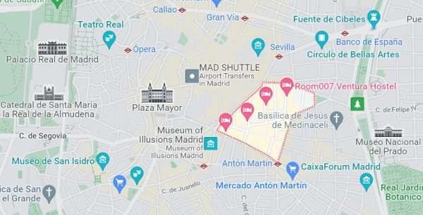 Onde ficar em Madrid Barrio de las Letras