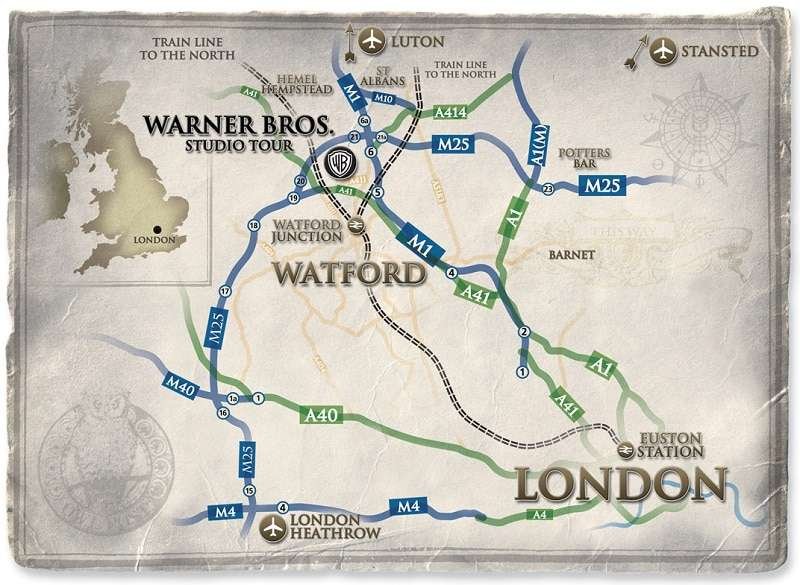 Mapa Harry Potter Londres