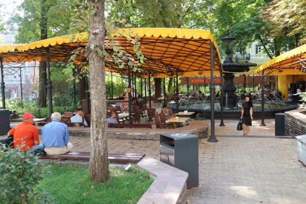 Cafeteria na praça