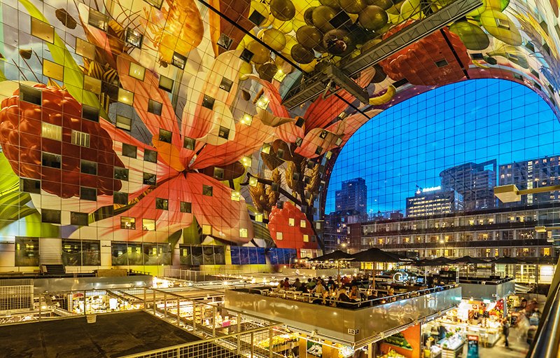 cidades para conhecer na Holanda Mercado de Rotterdam
