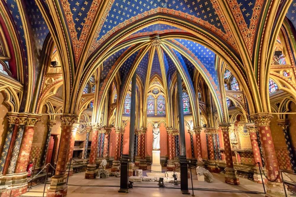 Capela Baixa na Sainte-Chapelle