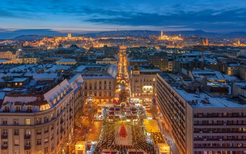 Mercado de Natal em Budapeste